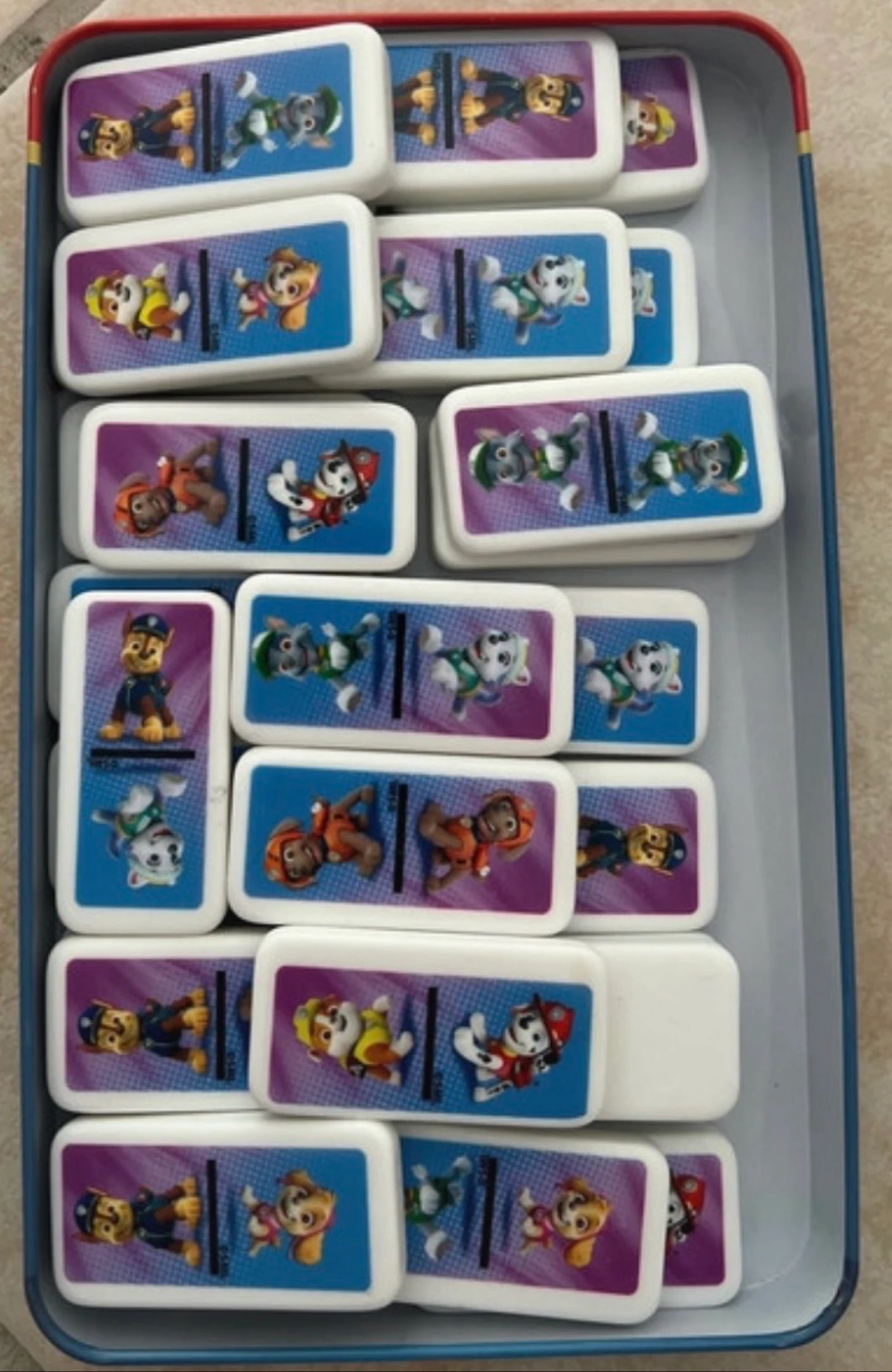 Juego de dominó Pat’ Patrouille (Paw Patrol) – Caja de metal – photo 2